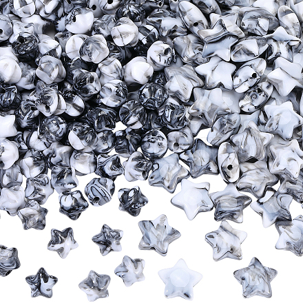 300pcs 2 Arten Acrylperlen&nbsp;OACR-PA0001-72-1