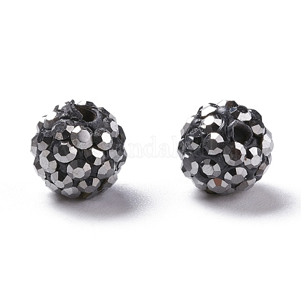 Perles de boule pavé disco  RB-A140-8mm-5-1