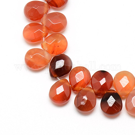 Fili di perline di pietre preziose naturali tinte in corniola G-T006-09-1
