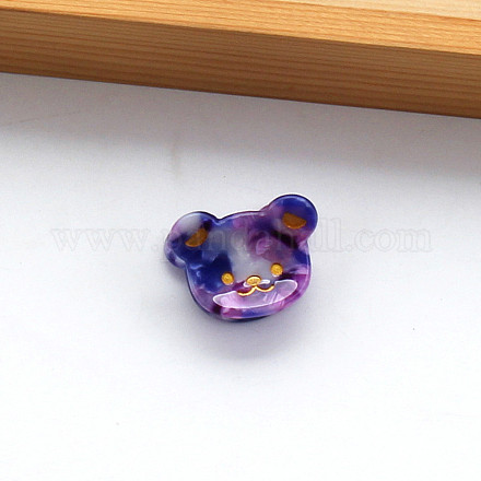 Cellulose Acetate(Resin) Claw Hair Clips OHAR-PW0003-031J-1