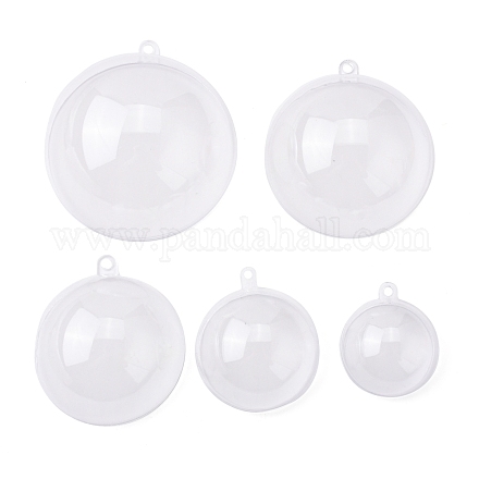 Arricraft 40sets 5 pendentifs en plastique transparent ouvrables de style FIND-AR0001-38-1