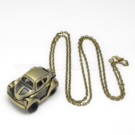 Сплава автомобиля ожерелье кварц карманные часы X-WACH-N011-05-1
