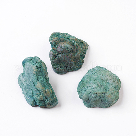 Pendentifs en quartz galvanisés naturels G-P399-D01-1