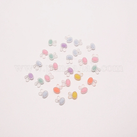 Frosted Transparent Acrylic Beads FACR-CJC0005-03-1