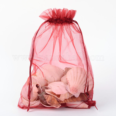 Bolsas de regalo de organza con cordón OP-R016-17x23cm-03-1