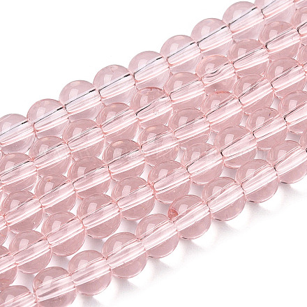 Chapelets de perles en verre transparente   GLAA-T032-T4mm-10-1