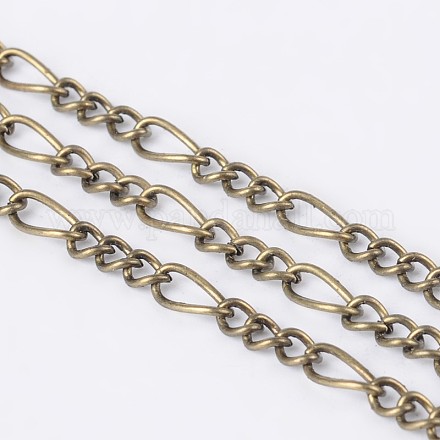 Cadenas hechas a mano de hierro cadenas figaro cadenas madre-hijo CHSM001Y-AB-1