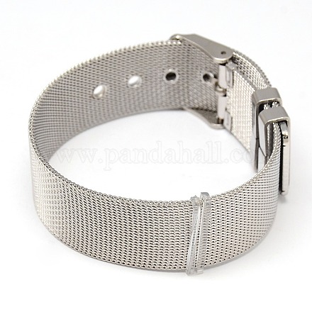 Réglable 304 création de bracelet en acier inoxydable BJEW-M026-02-1