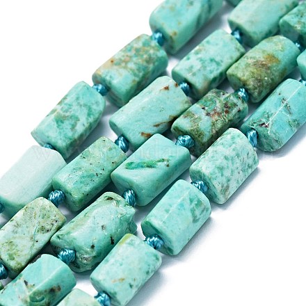 Brins de perles de turquoise péruvienne naturelle (jaspe) G-O170-138-1