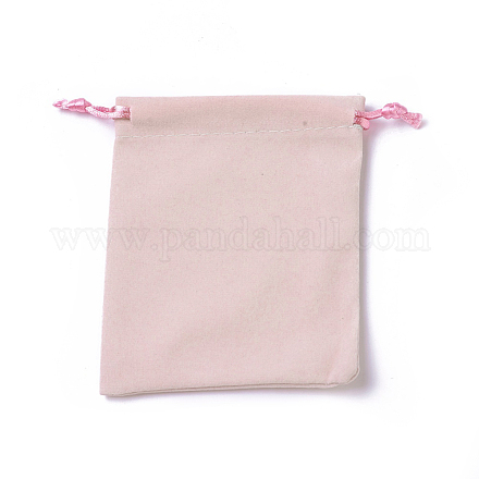 ビロードのパッキング袋  巾着袋  ピンク  12~12.6x10~10.2cm TP-I002-10x12-01-1