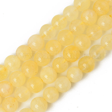 Chapelets de perles de quartz naturel X-G-R479-6mm-08-1