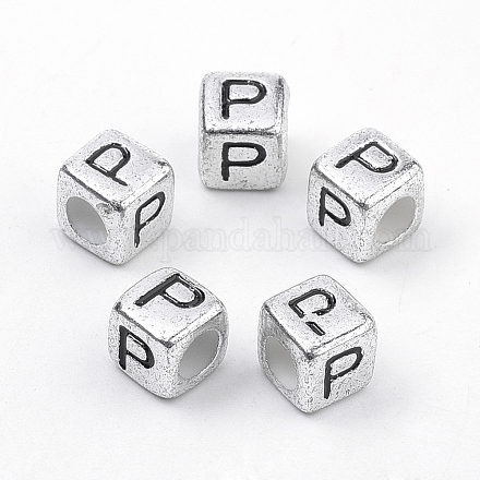 Plated Acrylic Beads PB43C9308-P-1