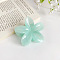 Candy Color Flower Plastic Claw Hair Clips, Hair Accessories for Women & Girls, Aquamarine, 80x70mm