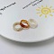 3Pcs Acrylic Finger Rings, Mixed Color, US Size 6(16.5mm)
