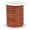 10M Imitation Leather Cord, Round, with Plastic Spools, Peru, 5mm, about 10.94 Yards(10m)/Set