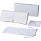 Imitation Leather Eyeglasses Cases Pouch, with Paper Box, Velvet Bag, Glasses Cloth, WhiteSmoke, 178x73x32mm