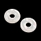 Opaque Resin Pendants, Donut Charms, White, 16x3.5mm, Hole: 5mm