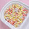 Opaque Acrylic Beads, Rondelle, Yellow, 4x3mm, Hole: 1.4mm