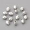 Alloy Spacer Beads, Oval, Cadmium Free & Lead Free, Silver, 4x3.5mm, Hole: 1mm, about 7600pcs/1000g