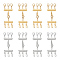 8Pcs 2 Colors 304 Stainless Steel Multi-strand Clasps with Lobster Claw Clasps, Layered Necklaces Clasps, Multiple Necklace Seperator Connectors, Golden & Stainless Steel Color, 59~60x20mm, 4pcs/color