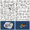 Plastic Water-soluble Embroidery Aid Drawing Sketch, Rectangle, 297x210mmm, 2pcs/set