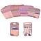 40Pcs 4 Styles Plastic Laser Packaging Yin-yang Zip Lock Bags, Top Self Seal Pouches, Rectangle, Pink, 9~13x5.5~7x0.15cm, Unilateral Thickness: 2.5 Mil(0.065mm), 10pcs/style