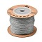 Nylon Braided Cord for Jewelry Making Macrame Craft, Silver, 0.6mm, about 109.36 yards(100m)/roll