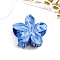 Resin Claw Hair Clips, Hair Accessories for Women & Girls, Flower, Royal Blue, 85x75mm