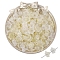 100Pcs Acrylic Bead Caps, Flower, Lemon Chiffon, 12x7mm, Hole: 1.5mm