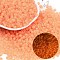 6/0 Luminous Glass Seed Beads, Round Hole, Frosted Inside Colours, Glow in the Dark, Rondelle, Sandy Brown, 4.5x3.5mm, Hole: 1.5mm, about 500pcs/50g