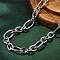Non-Tarnish 304 Stainless Steel Figaro Chain Necklaces, with Toggle Clasps, Stainless Steel Color, 20.59 inch(52.3cm)