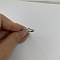 Brass Micro Pave Clear Cubic Zirconia Finger Rings, Real Platinum Plated, Letter G, Inner Diameter: 20mm