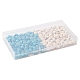 130 pièces 8 styles de perles turquoise synthétiques teintes G-FS0005-69-2