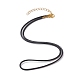 Eco-Friendly Korean Waxed Braided Polyester Cord Necklace Making NJEW-JN04502-2