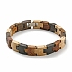 Bracelets de montre en bois pour femmes et hommes BJEW-M306-02P-1