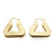 女性のための真鍮多層三角形フープ イヤリング  ニッケルフリー  ゴールドカラー  28.5x30x8mm  ピン：0.8mm EJEW-N011-90-2