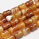 Column Natural Striped Agate/Banded Agate Bead Strands G-M258-39-1