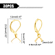 UNICRAFTALE 30pcs Golden Leverback French Earring Hooks Stainless Steel Hoop Earwire Findings with Ice Pick Pinch Bails Metal Earring Hooks for Dangle Earring Jewelry Making 23.5mm STAS-UN0041-90-4