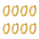 Nbeads 4 paio di orecchini a cerchio con zirconi cubici trasparenti EJEW-NB0001-11G-1