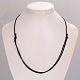 Fabrication de collier en cordon de polyester ciré corée AJEW-PH00620-16-3