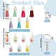 Kit per la creazione di portachiavi a forma di bicchiere di succo luminoso fai da te olycraft DIY-OC0010-88-2