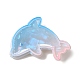 Clips de pelo de cocodrilo acrílico delfín tema océano OHAR-A009-01E-1