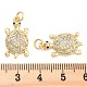 Подвески из латуни с прозрачным фианитом KK-U009-12F-G-3
