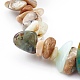 Bracelets extensibles en perles d'opale bleue naturelle BJEW-JB05990-2