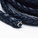 Braided Cowhide Leather Cord WL-F008-C02-10mm-3