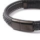 Leather Cord Bracelets BJEW-E345-09B-2