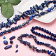 Kissitty 4 fili 4 fili di perline di lapislazzuli naturali in stile G-KS0001-12-4