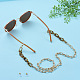 Aluminum Paperclip Chain Eyeglasses Chains AJEW-EH00030-4