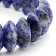 Bracelet en jaspe avec perles bleues BJEW-J121-06-2