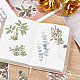 CRASPIRE 120pcs Leaf Stickers Self-Adhesive Plants Stickers Washi Stickers DIY Decorative Label for Scrapbook Notebook Journal Card Making Envelope Decoration DIY-CP0007-15-5